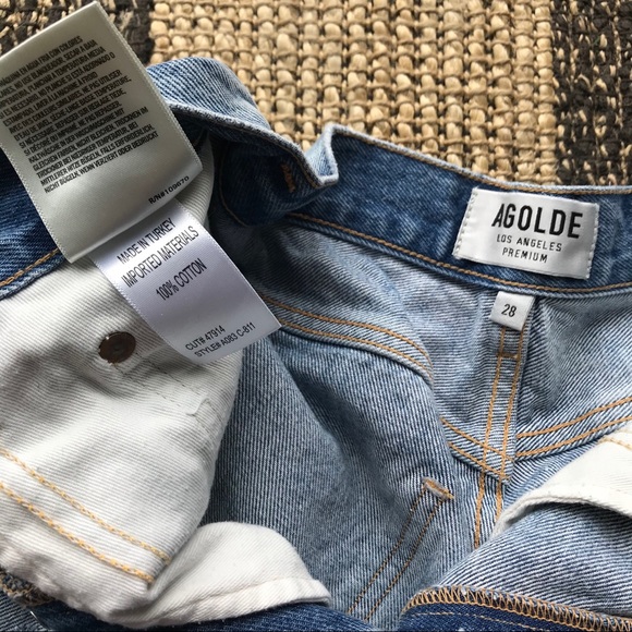 AGOLDE Dee Ultra High-Rise Cutoff Short – Ricochet - Picture 4 of 8